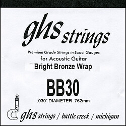 GHS Einzelsaite Bright Bronze BB 30  