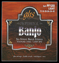 GHS PF 120 6-​Str. Banjo String St. Steel 