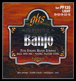 GHS PF130 5-Str. Banjo St.steel Ball End 