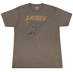 Gretsch® Lightning Bolt T-​Shirt, brn L  