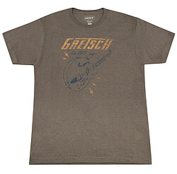 Gretsch® Lightning Bolt T-Shirt, brown  