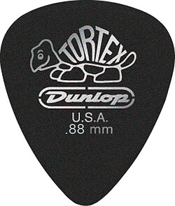Dunlop Plectren Black Tortex 088 (12)  