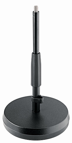 K & M 23325 Tisch-/Bodenstativ schwarz  