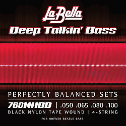 La Bella 760NHBB Beatle Bass bl, 050/100 