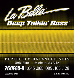 La Bella Bass 760FGS-B Gold Flat 045/128 
