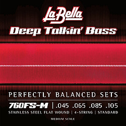 La Bella Bass 760FS-M Flat Med. 045/105 