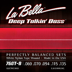 La Bella Bass 760TB White Nylon 060/135 