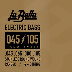 La Bella Bass RX-S4C St. Steel 045/105 