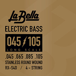 La Bella Bass RX-S4D St. Steel 045/105 