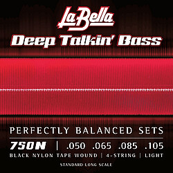 La Bella Black Nylon Tape 750N 050/105 