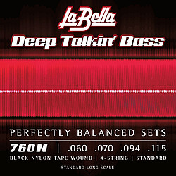 La Bella Deep Talkin' Black Nylon Bass * 
