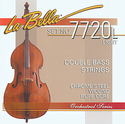 La Bella Double Bass 7720L chr.st. flatw 