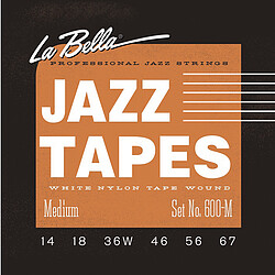 La Bella Jazz Tapes 600M Wh.Nylon Med.  