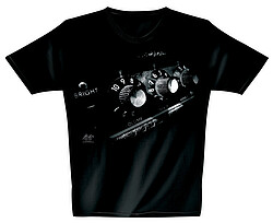 T-Shirt schwarz Astro Amp L  
