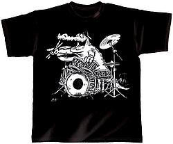 T-Shirt schwarz Kroko Power XL  