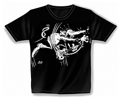 T-Shirt schwarz Paula Rat XL  
