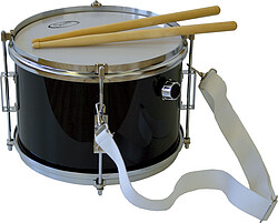 10x7 Junior Snare Drum schwarz m. Gurt  