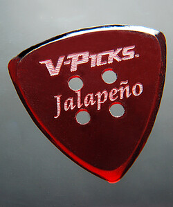 V-Pick Jalapeno Guit.&Mando Pick rubyred 