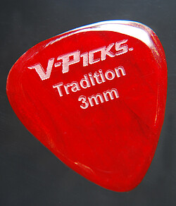 V-​Pick Tradition Pick red swirl  