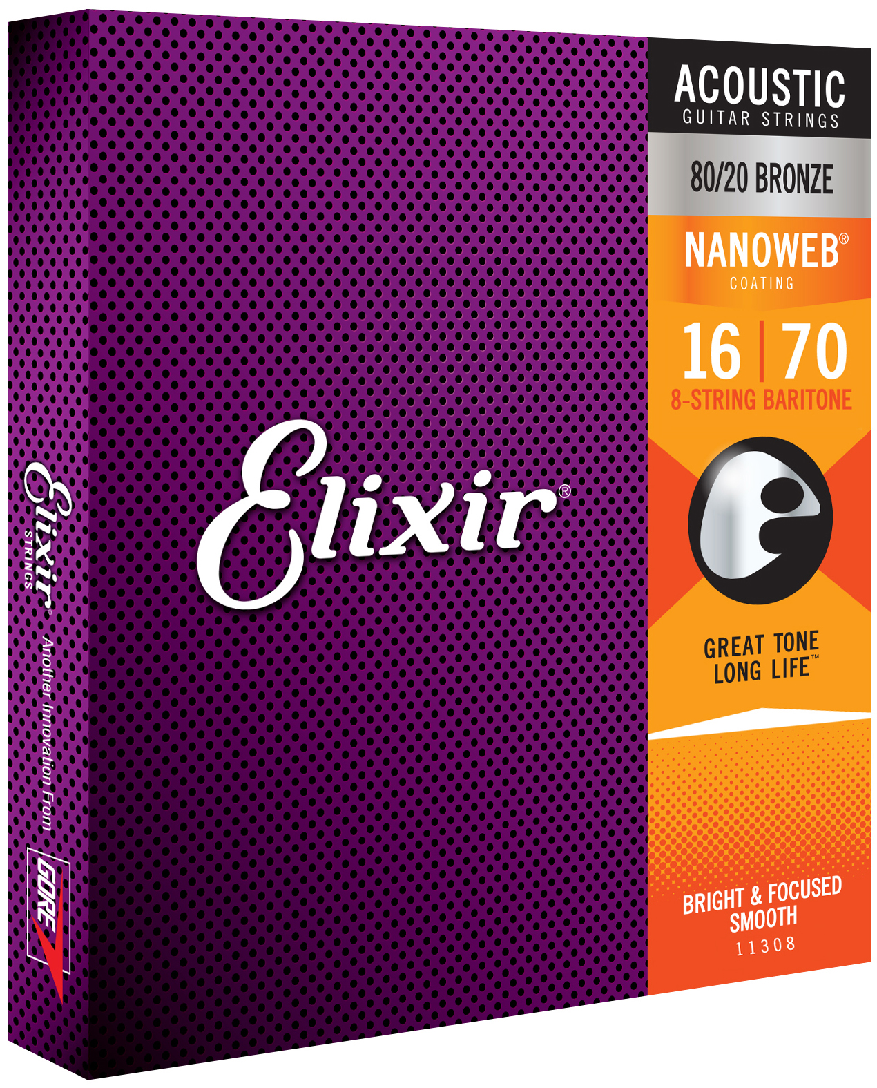 Elixir 11308 8-St Baritone 80/20 016/070 