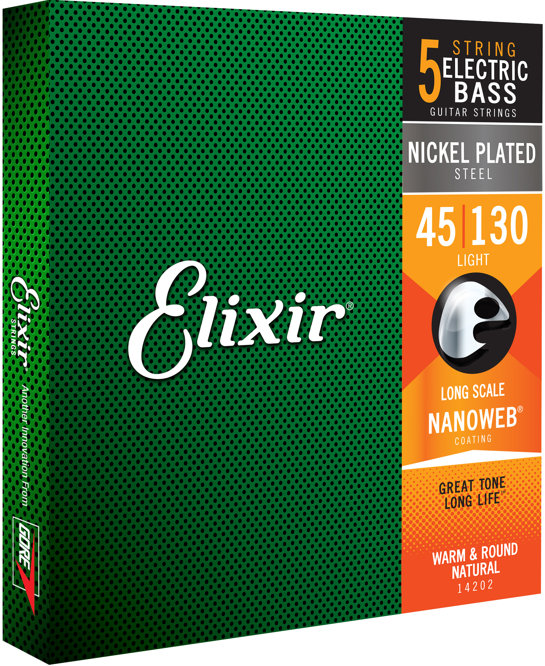 Elixir 14202 Bass 5-Strg L Nano 045/130  