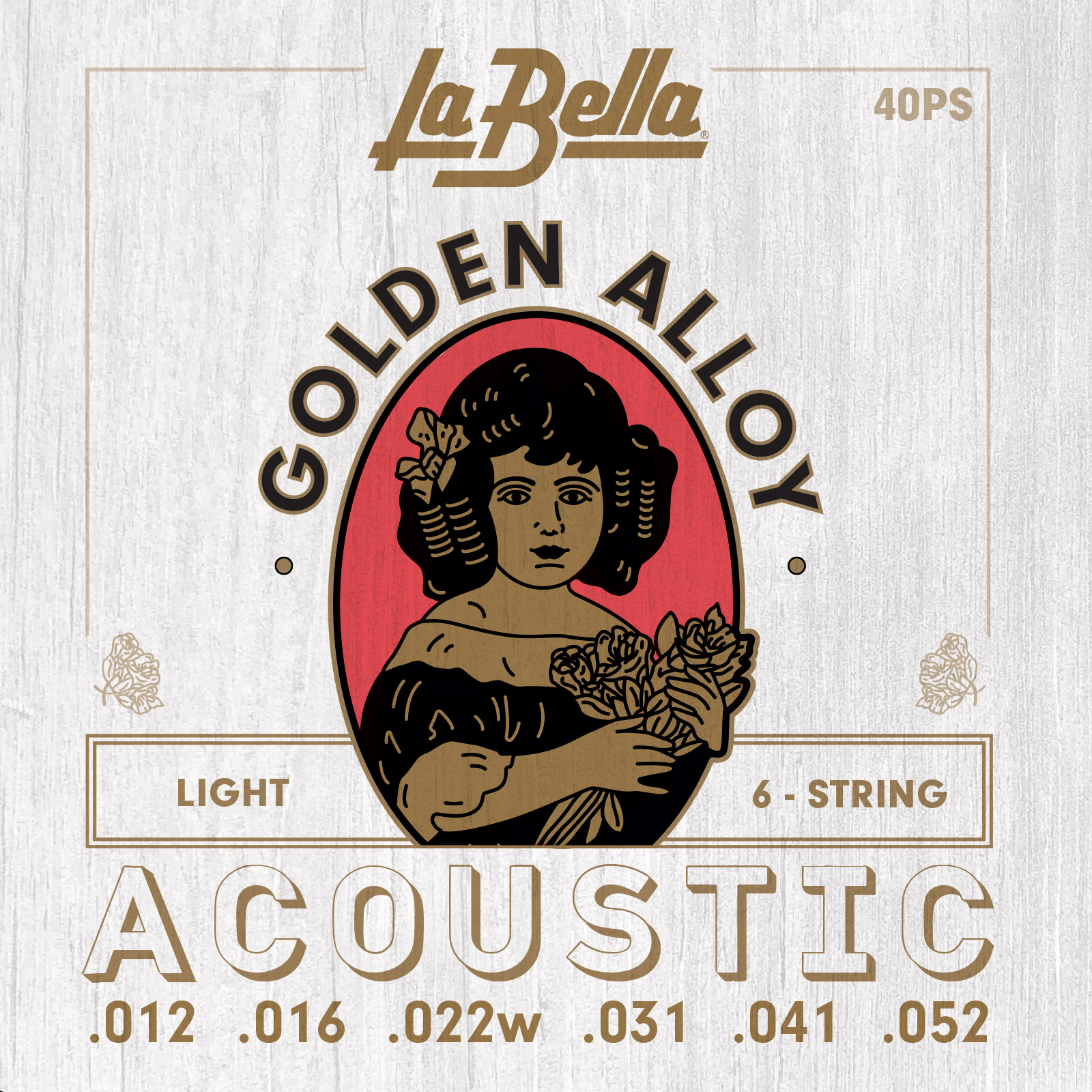 La Bella 40PS Golden Alloy 012/​052 