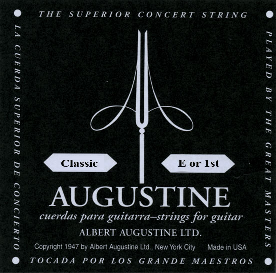 Augustine Classic schwarz Einzelsaiten * 