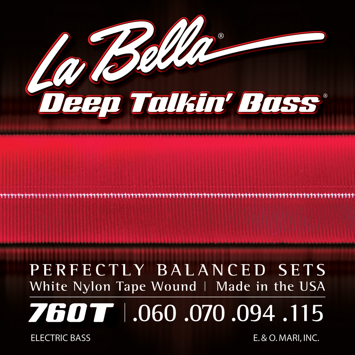 La Bella Bass 760T White Nylon 060/​115  