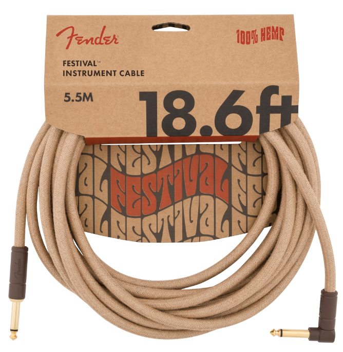 Fender® Festival Kabel, angled 5,5m nat. 