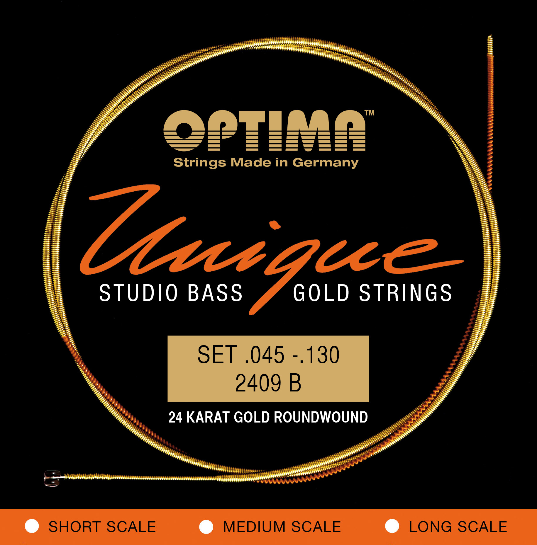 Optima 2409B Unique 24KGold Bass 045/​130 