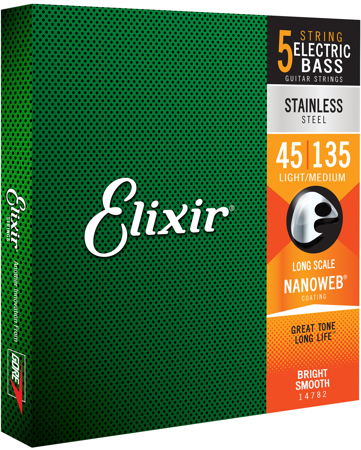 Elixir 14782 St.​Steel Bass L/​M 5 045/​135 
