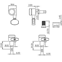 AP TK-7106-002 True Lok Mini 6l gold  