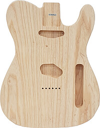 Zweiteilger Gitarrenkorpus aus japanischer Fertigung. Light Ash Unlackiert Fräsung von oben (für Schlagbrett-Montage): - …... Catfish JT-Korpus Light Ash