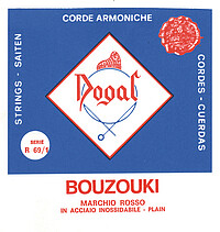 Dogal R69 Greek Bouzouki Marchio Rosso  