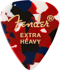 Fender® 351 Picks, XHeavy Confetti 12  