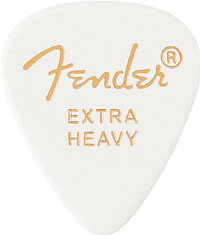 Fender® 351 Picks, XHeavy White 12  