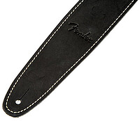 Fender® Ball Glove Leather Strap, black  
