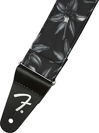 Fender® Hawaiian Strap black floral 5cm  