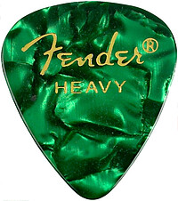 Fender® Picks 351 heavy/​green moto (12) 