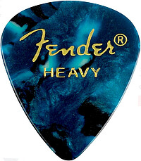 Fender® Picks 351 heavy/​ocean turq. (12) 
