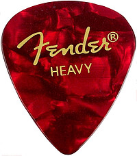 Fender® Picks 351 heavy/​red moto (12)  