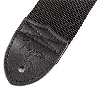 Fender® Poly Strap, bk, grey logo, 5cm  
