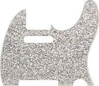 Fender® Tele® Pickguard silver sparkle  
