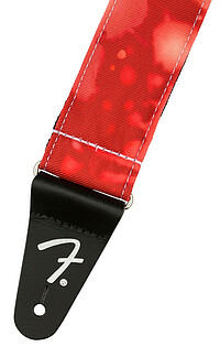 Fender® Tie Dye Acid Wash Strap, red  