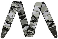Fender® WeighLess Gray Camo Strap 5cm  