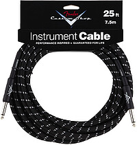 Dieses Kabel aus der Fender(R) Custom Shop Serie wurde speziell für Live-Situationen entwickelt. Extra dicker 8mm Mantel …... Fender® Kabel Custom Shop black 7,5 m