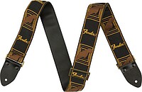 Der legendäre black/brown/yellow Fender® Gitarrengurt hat in der Legacy Version Metallteile in Antik-Optik und …... Fender® Legacy Vintage Monogram Strap