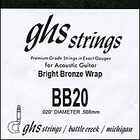 GHS Einzelsaite Bright Bronze BB 20  