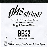 GHS Einzelsaite Bright Bronze BB 22  