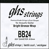 GHS Einzelsaite Bright Bronze BB 24  